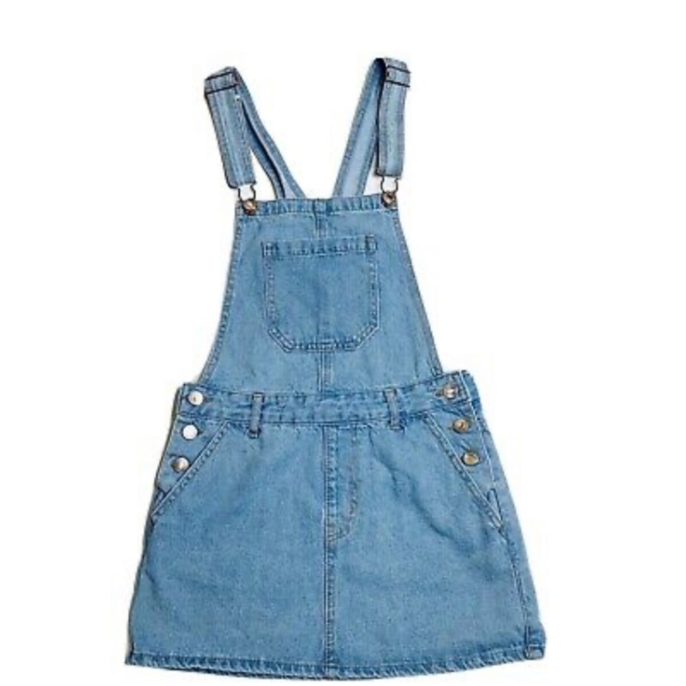 Denim Overall Mini Dress